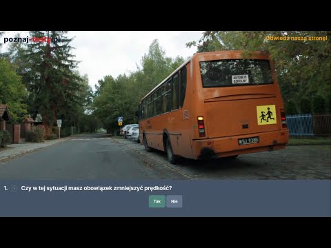Czy w tej sytuacji masz obowiązek zmniejszyć prędkość