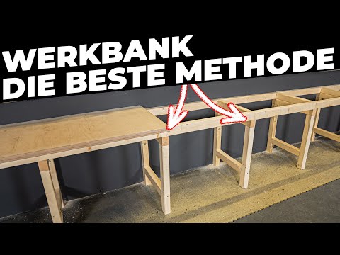 Stabiler UND einfacher kann man eine Werkbank nicht bauen!