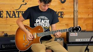 Video thumbnail for Taylor T3 Honey Sunburst by Peach Guitars