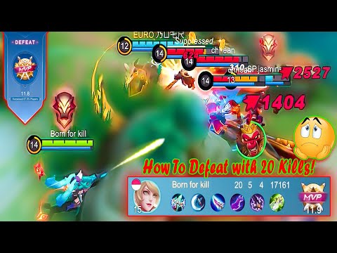 Unstoppable Layla Kill The Enemies - How To Defeat with 20 kills Layla ~ MLBB