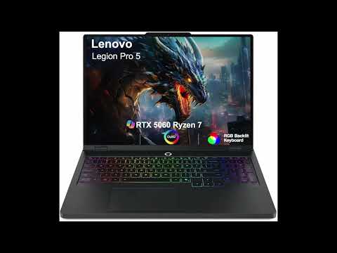 ME2 Customized Laptop, Created Using Lenovo Legion 5 Gen 10 AI Gaming Laptop 15.1" OLED 2.5K 165Hz Display(AMD Ryzen 7 260, 16GB/32GB DDR5, 1TB/2TB SSD, GeForce RTX 5060, WiFi 7, Webcam, Win 11 Home) video review thumbnail