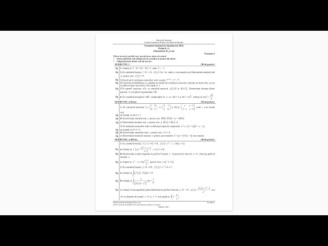 Rezolvarea subiectului de Bacalaureat 2024 (sesiunea din august) - Stiinte ale naturii