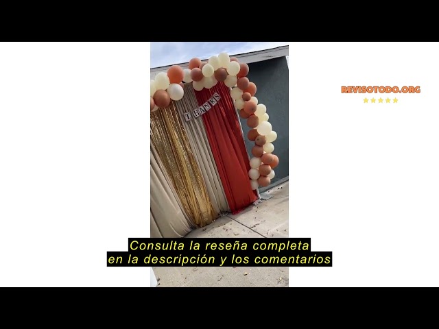 Vídeo relacionado con EMART Soporte de Fondo 3x3m, Grande Ajustable Arco de Boda Soporte Fondo Fotográfico con Doble Barra para Decoración de Bodas, Cumpleaños, Fiestas, Banquetes