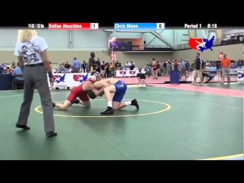 University Nat`ls FS  74 KG / 163 lbs: Dallas Houchins vs. Chris Moon