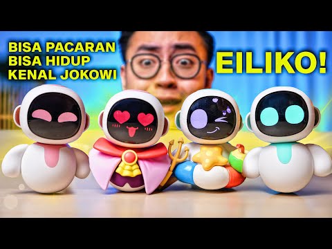 Robot AI Eiliko - Energize Lab: Bạn Đồng Hành Di Động, Thay Đổi Trang Phục, Biểu Cảm Đa Dạng