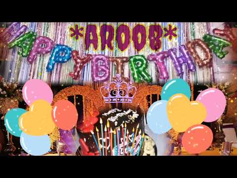 Happy birthday to you Aroob |whatsapp status |HD video