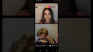 Sofia Carson and Nicholas Galitzine - live on instagram