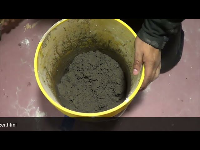 Concrete Stone Casting. Pre-mixed bags of ready-to-mix concrete