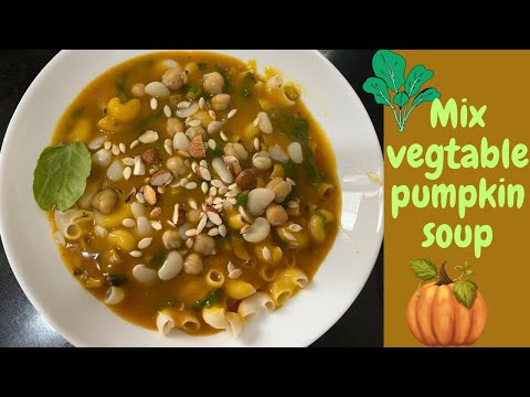Mix Vegetable Pumpkin Soup 🍜