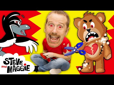 Toy Dollshouse Magic for Kids with Steve and Maggie | Ice Cream Truck | Halloween Monster Shadows