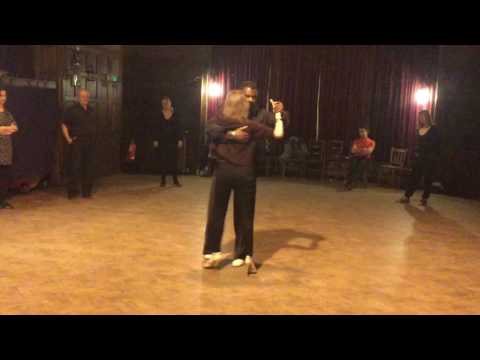 Milonguero style: giros, sacada & ocho cortado. Paris Allen and Helen Campbell