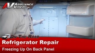 Samsung Refrigerator Repair - Freezing Up on the Back Panel - Evaporator and Defrost