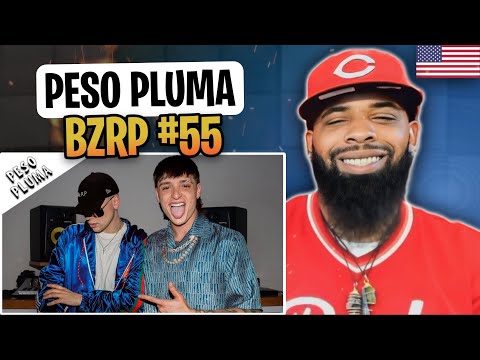 AMERICAN RAPPER REACTS TO -PESO PLUMA || BZRP Music Sessions #55
