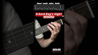 A Hard Day's Night - The Beatles | SOLO Tutorial - Dr. Guitar