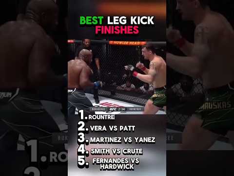 top 5 Best Leg kick finishes 🥶