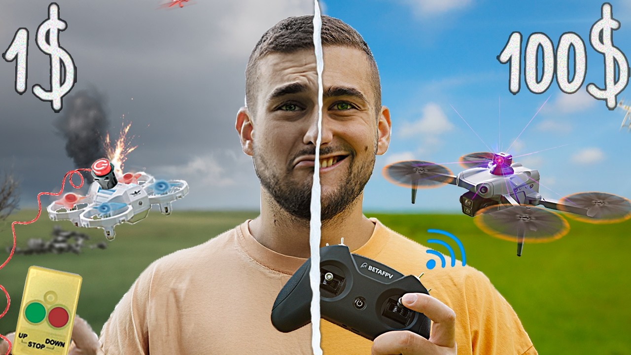 $1 VS $100 DRONE !