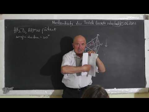 1/4 Lectia 1544 Clasa 8 Piramida triunghiulara regulata Teorema celor 3 perpendiculare Unghi diedru