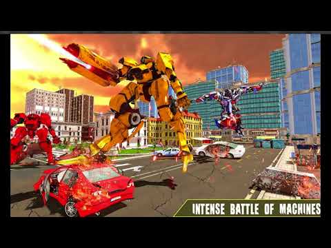 Wild Horse Robot Transform US POlice Car 3D