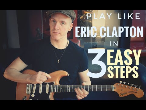 How to play the Blues like Eric Clapton in 3 EASY&FAST steps!!