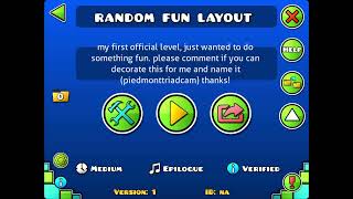 verified my new official gd level!! (random fun layout)