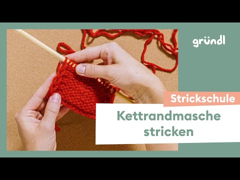 Knitting chain stitches with the Gründl knitting school