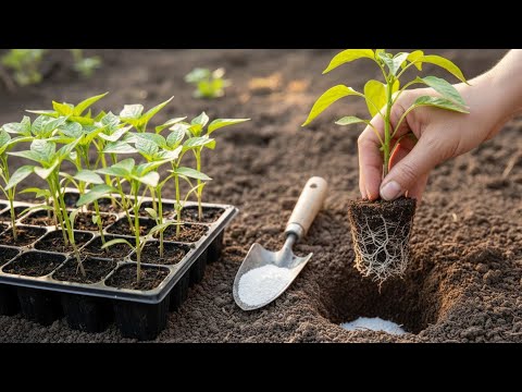 I grow peppers from seeds at home - strong plants = abundant fruit!