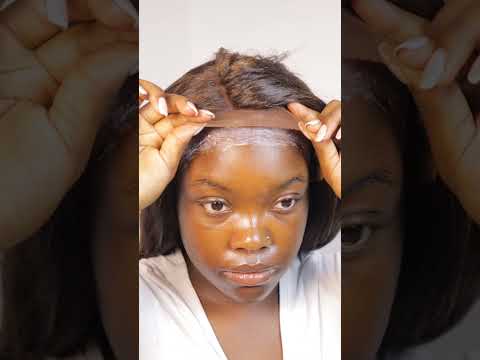 installing a synthetic wig for the first time!!!