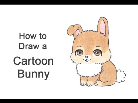 How to Draw a Bunny Rabbit (Cartoon)