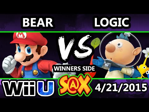 S@X - Bear (Mario, DK) Vs. VGBC | Logic (Mewtwo, Olimar) SSB4 Tournament - Smash Wii U - Smash 4