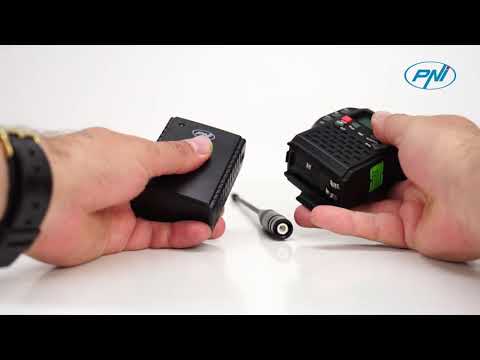 PNI Escort HP 62 bärbar CB radiostation med BNC antenn och batterihållare SE