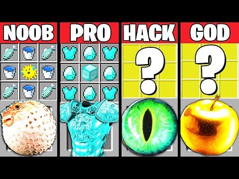 Minecraft Battle: REAL LIFE ITEMS CRAFTING CHALLENGE - NOOB vs PRO vs HACKER vs GOD ~ Animation