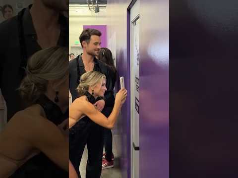 DWTS Dylan Efron & Daniella Karagach spying on Robert Irwin and Witney Backstage Week 3 ‘BTS’ 👀✨🪩