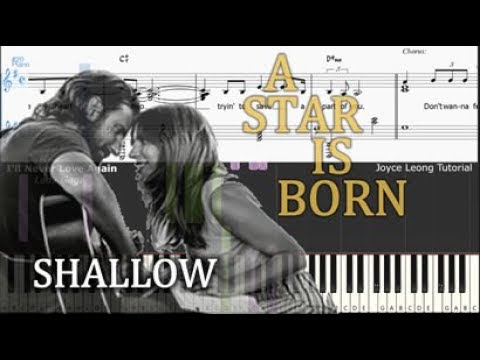 Lady Gaga & Bradley Cooper - Shallow (A Star is Born) - Tutorial & Sheets