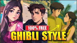 🔥 How To Make Studio Ghibli Style Images FREE | Viral AI Trend | Ghibli Art with ChatGPT & Grok!✅