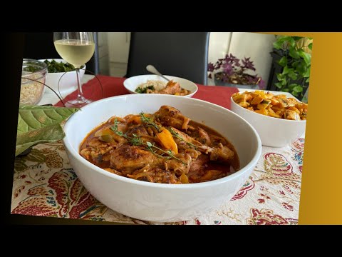 Healthy, Tasty, and Comforting Haitian Chicken in Sauce | Poul Nan Sos | One Pan Chicken And Veggies