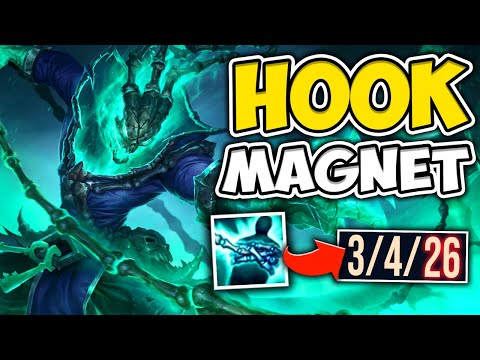 When Thresh Hook Becomes a Legit Magnet! (HOOK CITY) - League of Legends