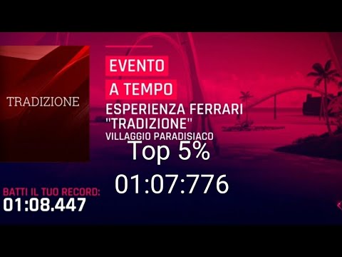 Asphalt 9 : Ferrari experience Tradizione :Ferrari Enzo Ferrari | Top 5%| 01:07.776| TouchDrive