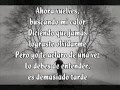Demasiado Tarde   Ana Gabriel   Letra