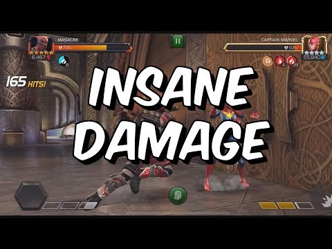 5 Star Masacre INSANE Damage Showcase - Realm Of Legends - Marvel Contest Of Champions