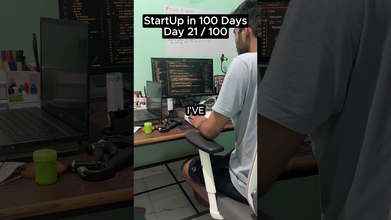 Coding A Startup in 100 Days - 21/100 #python #flutter #techstartup #tech #startup #react
