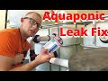Aquaponics leaking pipe fix - Fixing a leak using epoxy (JB Water Weld)