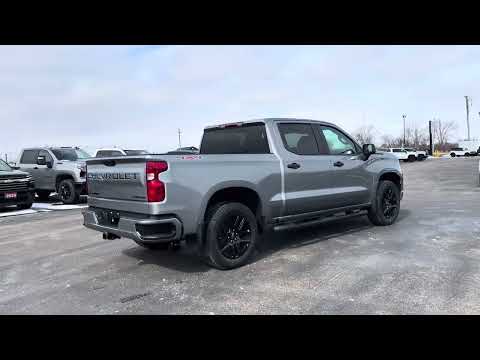 2026 Chevrolet Silverado 1500 Crew Cab Short Box 4-Wheel Drive Custom in Gray for sale at Lally Chevrolet Ltd. in Tilbury, ON