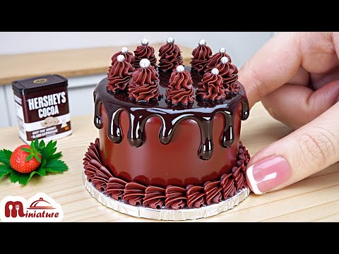 Easy Miniature Mocha Chocolate Cake | Tasty Homemade Chocolate Cake Tutorial | Miniature Cooking