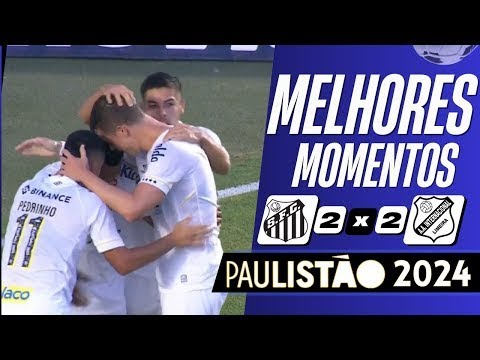 Santos x Inter de Limeira   Melhores Momentos   Paulistão 2024