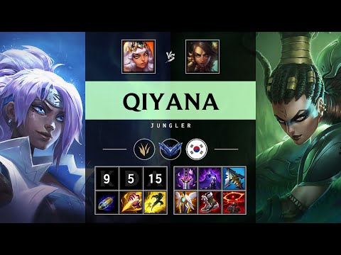 Qiyana Jungle vs Nidalee: Unstoppable - KR Diamond Patch 14.24