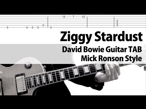 【TAB】Ziggy Stardust David Bowie Guitar Cover Mick Ronson Style