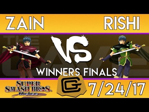 TCG Melee - Rishi (Marth) vs Zain (Marth) - Winners Finals - SSBM 7/24/17