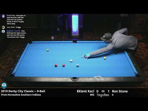 Eklent Kaci vs Ron Stone - 9-Ball - 2019 Derby City Classic