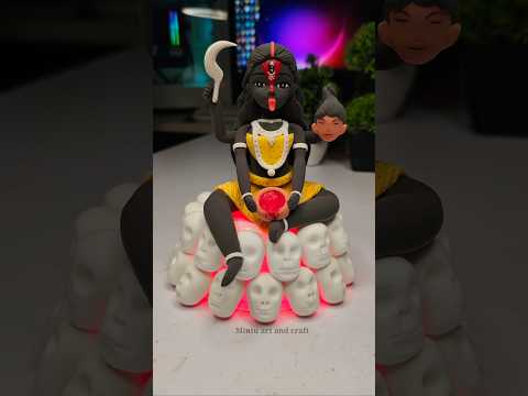 Kali maa idol making with clay 🌺 Maa kali idol making 🙏🏻 Jai Maa kali Mahakali #shorts #short
