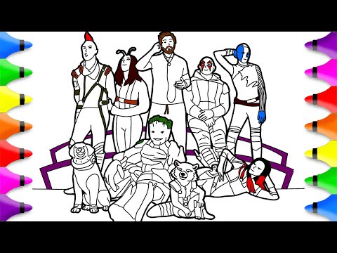 Guardians of the Galaxy 3 Coloring Pages